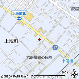 三重県伊勢市上地町2587-1周辺の地図