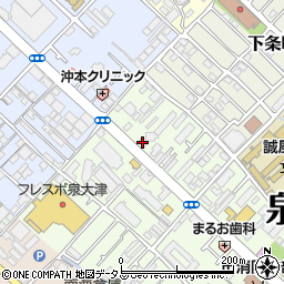 アイリスクラブ泉大津周辺の地図