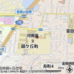 大阪府立河南高等学校周辺の地図