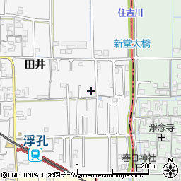 奈良県大和高田市田井124周辺の地図
