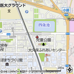奈良県橿原市四条町10周辺の地図