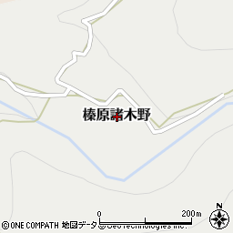 奈良県宇陀市榛原諸木野周辺の地図