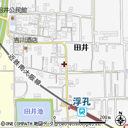 奈良県大和高田市田井108周辺の地図