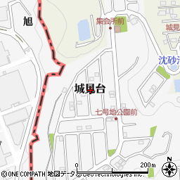 岡山県笠岡市城見台周辺の地図