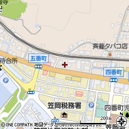 笠岡公証役場周辺の地図