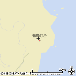 菅島灯台周辺の地図