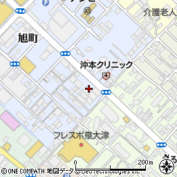 スギ薬局 泉大津旭町店周辺の地図