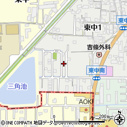 奈良県大和高田市東中1丁目11-5周辺の地図