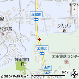 毎日新聞　葛城中央販売所周辺の地図