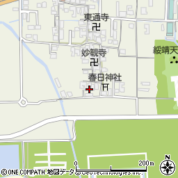 奈良県橿原市四条町197周辺の地図