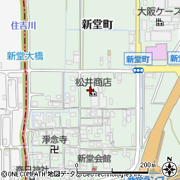 奈良県橿原市新堂町周辺の地図