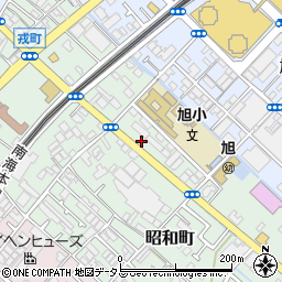 タイムズ泉大津昭和町駐車場周辺の地図