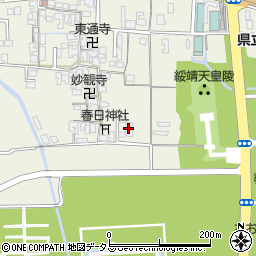 奈良県橿原市四条町220周辺の地図