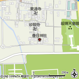 奈良県橿原市四条町193周辺の地図