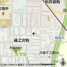 奈良県大和高田市蔵之宮町周辺の地図