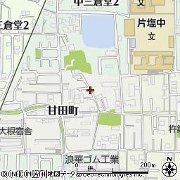 奈良県大和高田市甘田町周辺の地図