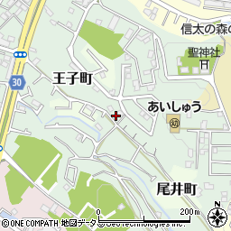 大阪府和泉市王子町周辺の地図