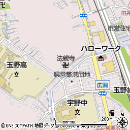 法親墓苑管理事務所周辺の地図