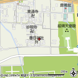 奈良県橿原市四条町212周辺の地図