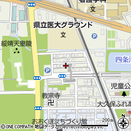 奈良県橿原市四条町241周辺の地図