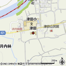 多気町役場　津田保育園周辺の地図