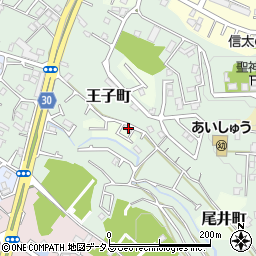 大阪府和泉市王子町446周辺の地図