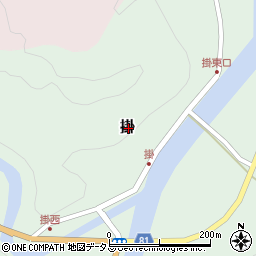 奈良県宇陀郡曽爾村掛周辺の地図