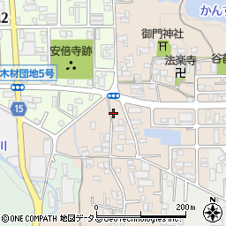 奈良県桜井市阿部5周辺の地図