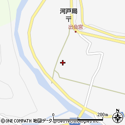 広島県東広島市河内町河戸184周辺の地図