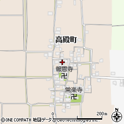 奈良県橿原市高殿町周辺の地図
