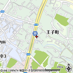 大阪府和泉市王子町438-1周辺の地図