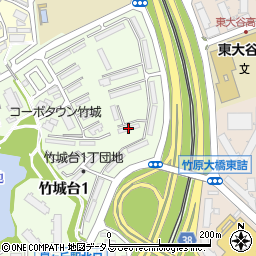 ＵＲ都市機構泉北竹城台１丁団地２－９棟周辺の地図