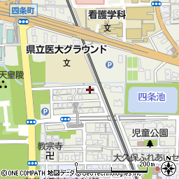 奈良県橿原市四条町24周辺の地図