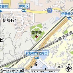 醫王寺周辺の地図