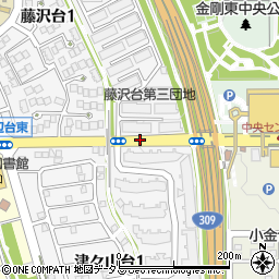 藤沢台一丁目周辺の地図