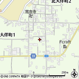 大阪府富田林市北大伴町周辺の地図
