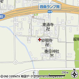 奈良県橿原市四条町364周辺の地図