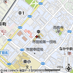 和泉市立幸保育園周辺の地図