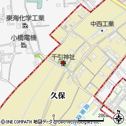 千引神社周辺の地図