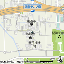 奈良県橿原市四条町351周辺の地図