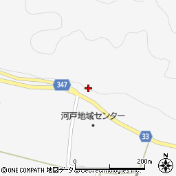 広島県東広島市河内町河戸852周辺の地図