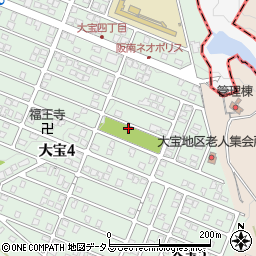 大宝東公園周辺の地図
