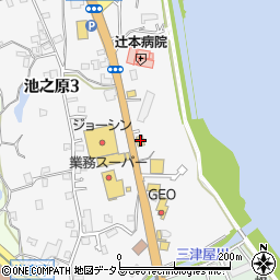 大阪狭山池之原食堂周辺の地図