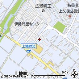 三重県伊勢市上地町2687-1周辺の地図