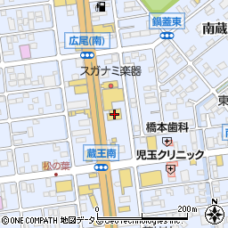 甲羅本店周辺の地図