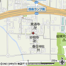 奈良県橿原市四条町356周辺の地図