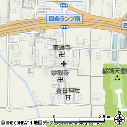 奈良県橿原市四条町350周辺の地図