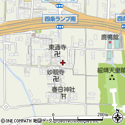 奈良県橿原市四条町347周辺の地図