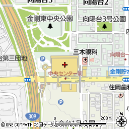 杵屋金剛東店周辺の地図