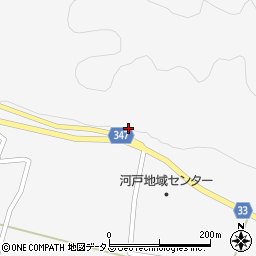 広島県東広島市河内町河戸304周辺の地図